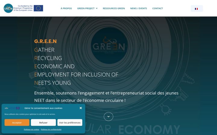 Screenshot of greenprojectec.com