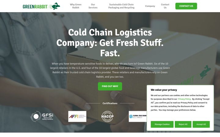 Screenshot of greenrabbit.com