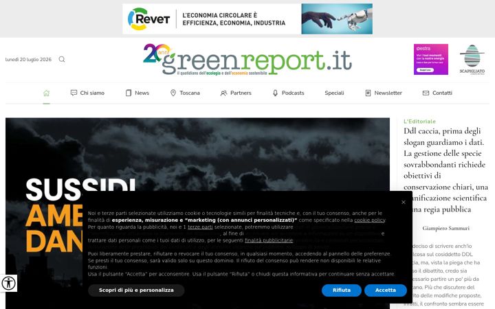 Screenshot of greenreport.it