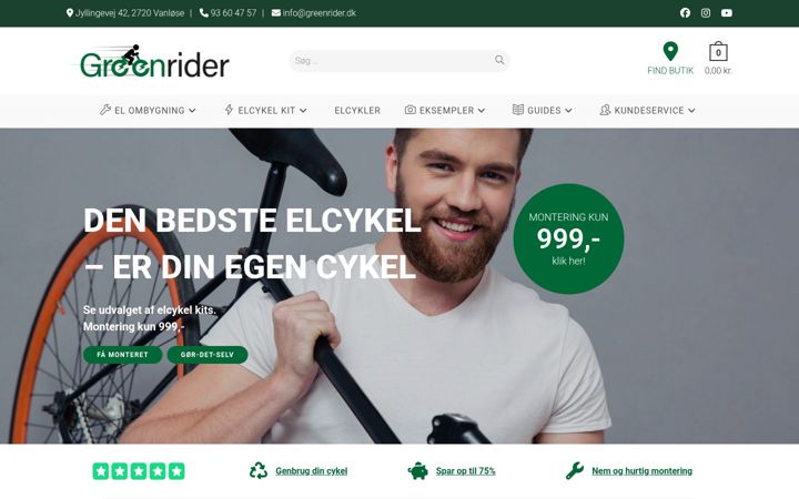 Screenshot of greenrider.dk