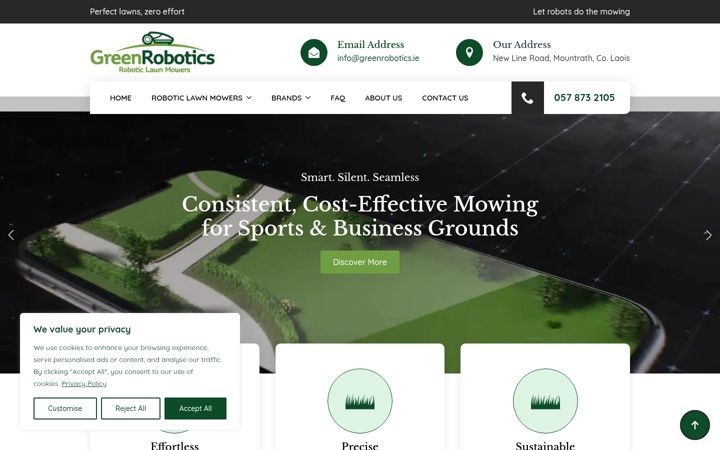 Screenshot of greenrobotics.ie
