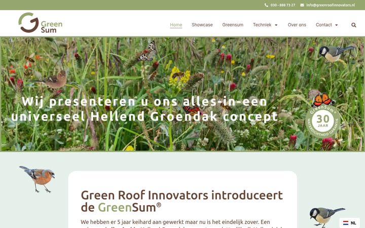 Screenshot van greenroofinnovators.nl