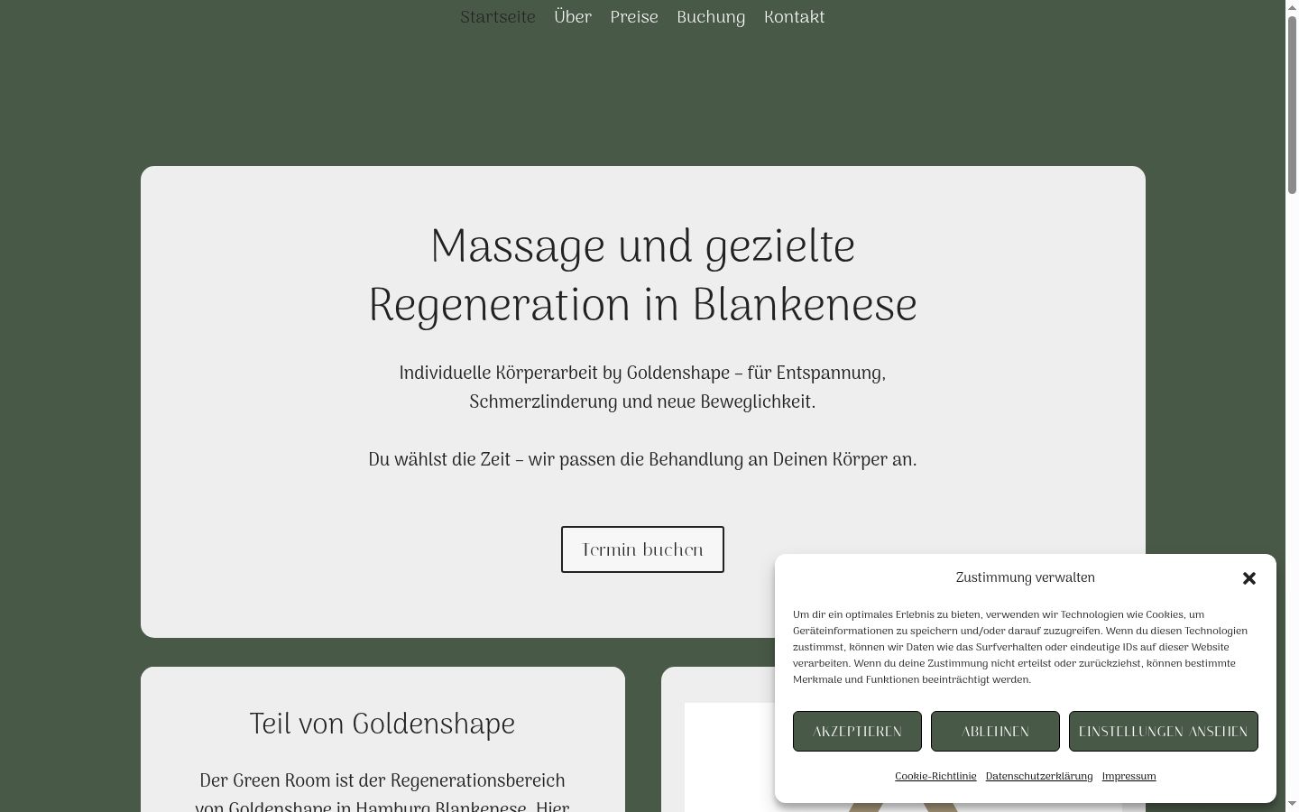 Screenshot tal-banner tal-kunsens muri qabel kwalunkwe interazzjoni