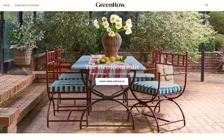 Screenshot of greenrow.com