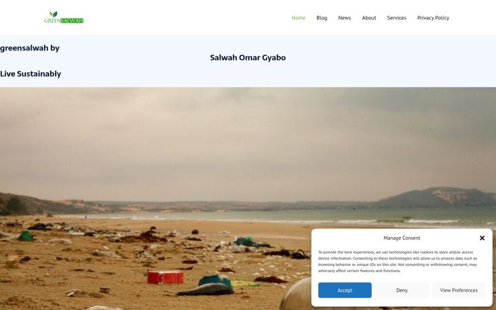 Screenshot of greensalwah.com