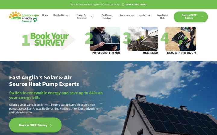 Screenshot of greenscapeenergy.co.uk
