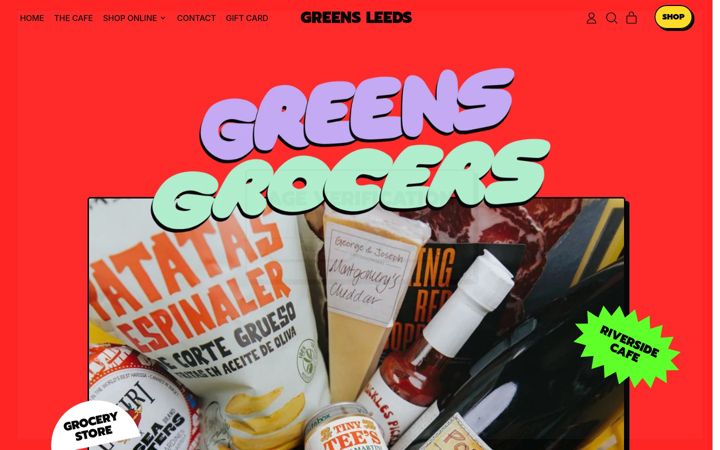 Screenshot of greensgrocersleeds.co.uk