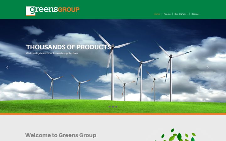 Screenshot of greensgroup.co.uk