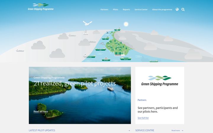 Screenshot of greenshippingprogramme.com
