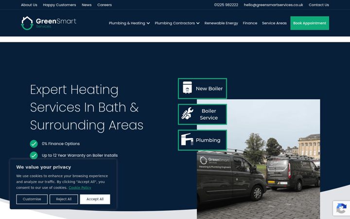 Screenshot of greensmartservices.co.uk