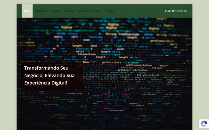 Screenshot of greensolution.com.br