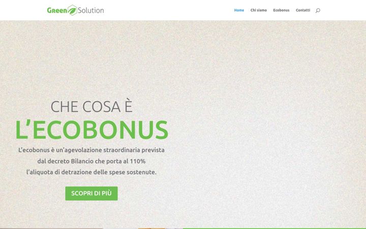 Screenshot of greensolutioneco.it