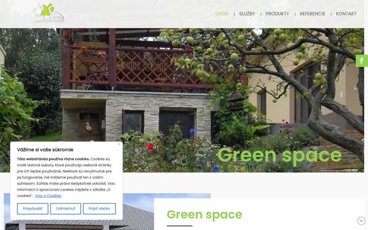 Screenshot of greenspace.sk