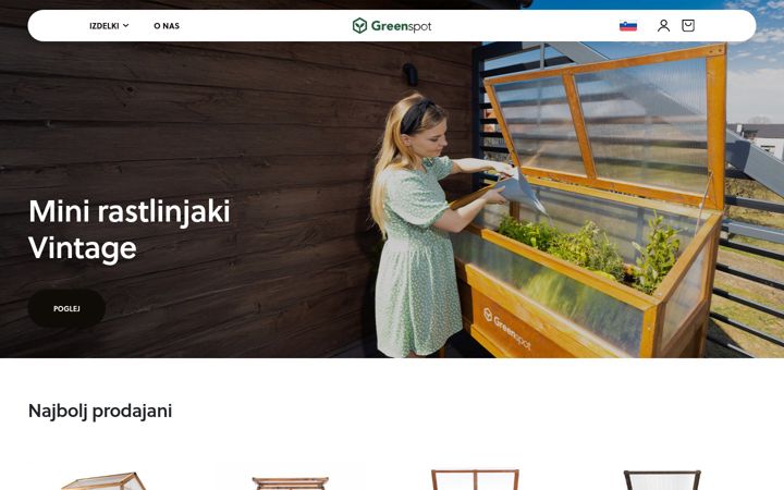 Screenshot von greenspot.si