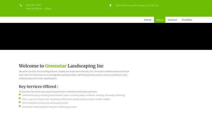 Screenshot of greenstar.ca