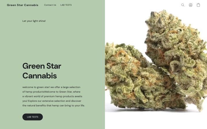 Screenshot of greenstarthc.com