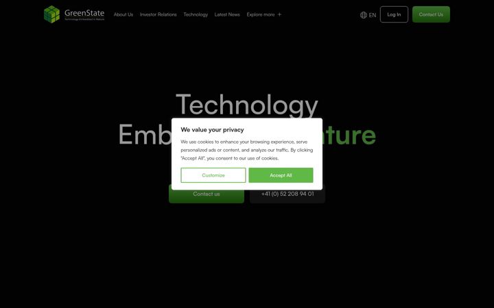 Screenshot of greenstate.ch