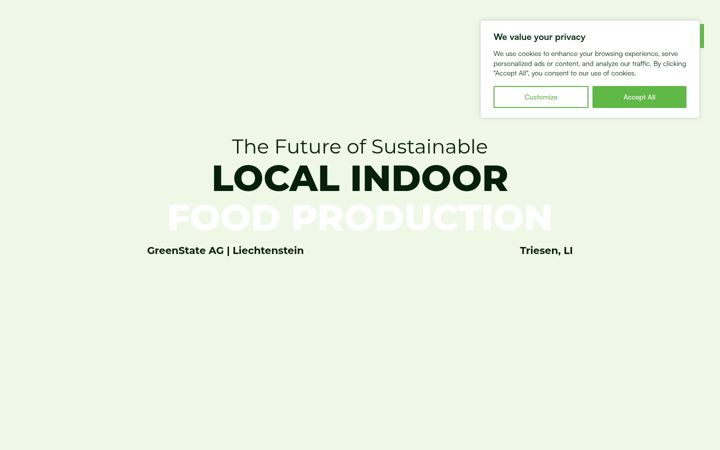 Screenshot of greenstate.li