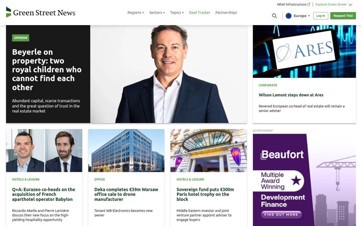 Screenshot di greenstreetnews.com