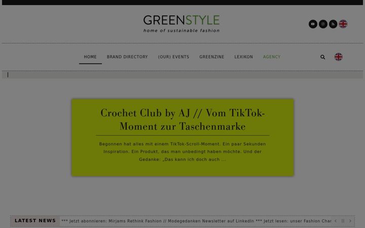 Screenshot of greenstyle-muc.com