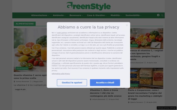 Screenshot of greenstyle.it