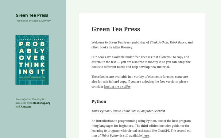 Screenshot of greenteapress.com