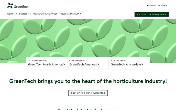 Skærmbillede af greentech.nl