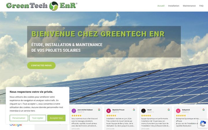 Screenshot of greentechenr.fr