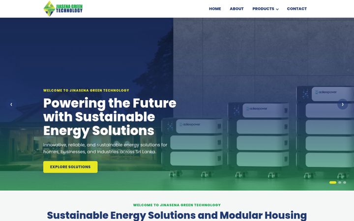 Screenshot of greentechsl.com