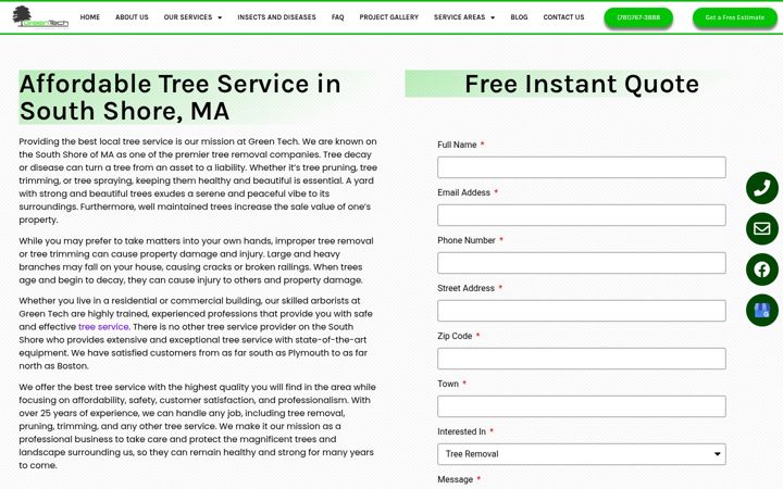 Screenshot of greentechtree.com