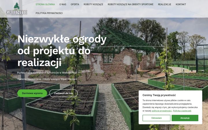 Screenshot of greentee-ogrody.pl