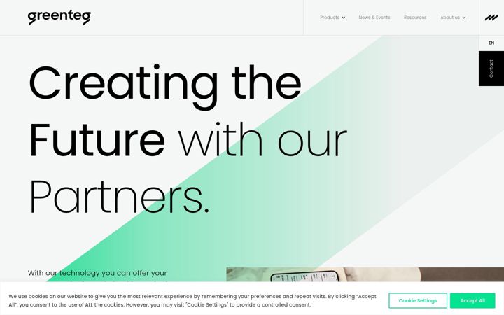 Screenshot of greenteg.com