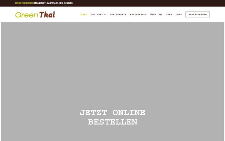 Screenshot of greenthai.de