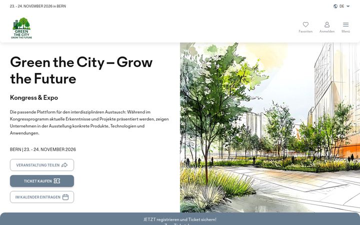 Screenshot of greenthecity.ch
