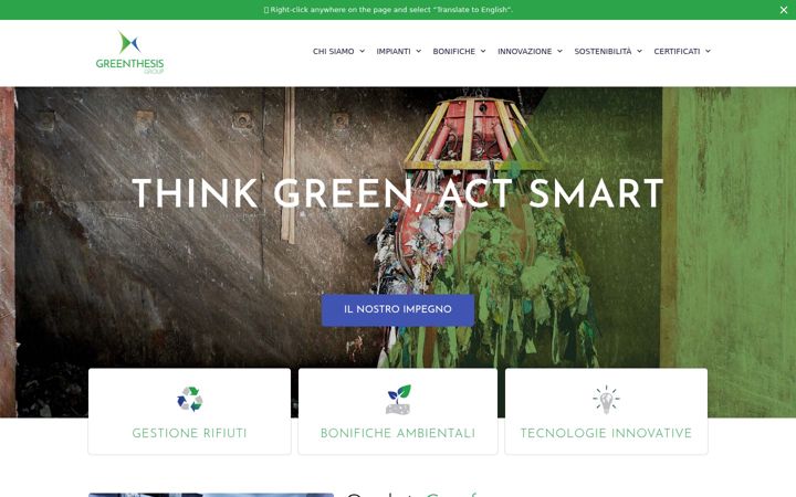 Screenshot of greenthesisgroup.com