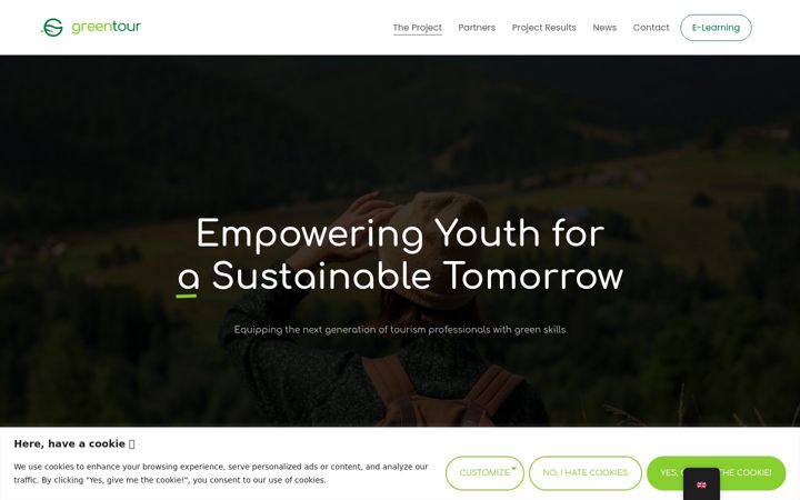 Screenshot of greentourproject.eu
