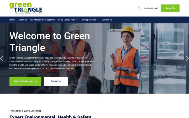 Screenshot of greentrianglems.co.uk
