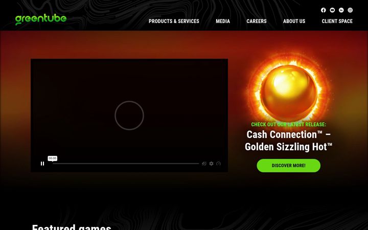 Screenshot van greentube.com