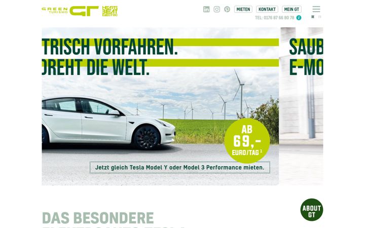 Screenshot of greenturismo.de