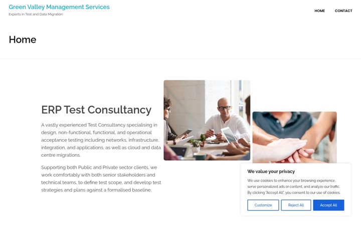 Screenshot of greenvalleyservices.net