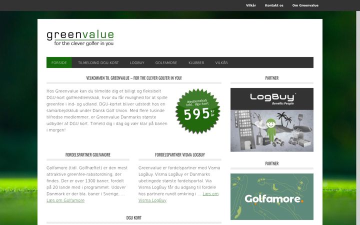 Screenshot of greenvalue.dk