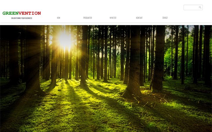Screenshot of greenvention.se