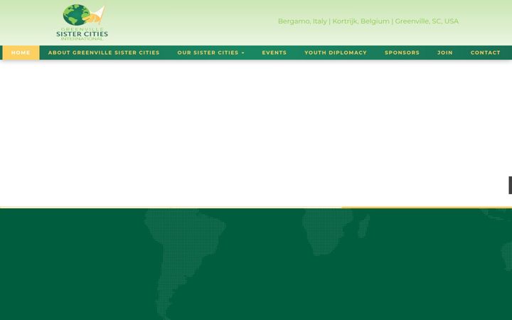 Screenshot of greenvillesistercities.org