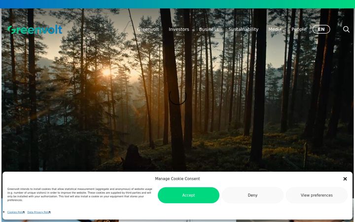 Screenshot of greenvolt.com