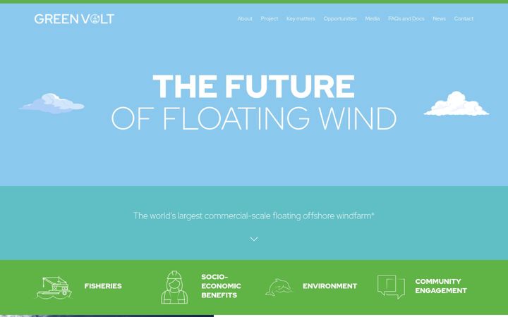 Screenshot of greenvoltoffshorewind.com