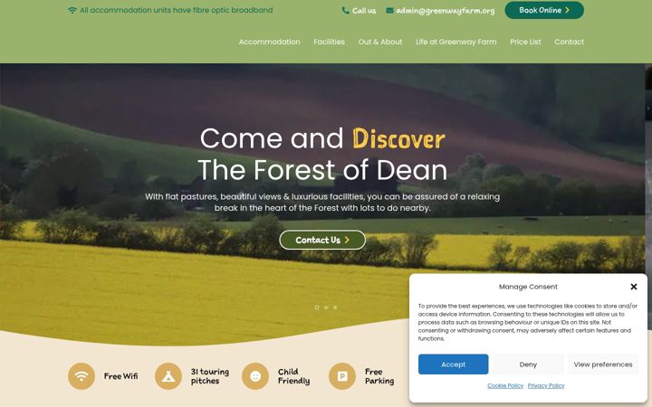 Screenshot of greenwayfarm.org
