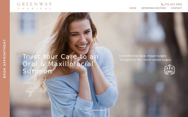 Screenshot of greenwaysurgical.com