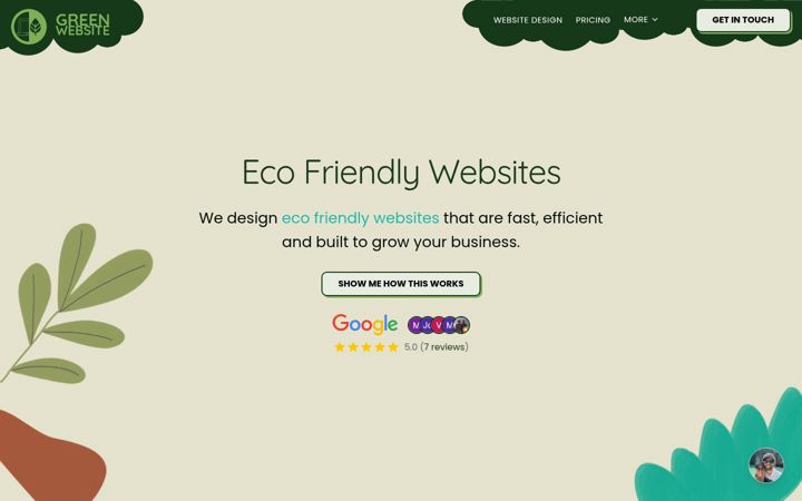 Screenshot of greenwebsite.digital