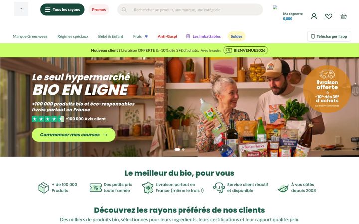 Screenshot of greenweez.com