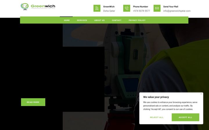 Screenshot of greenwichqatar.com